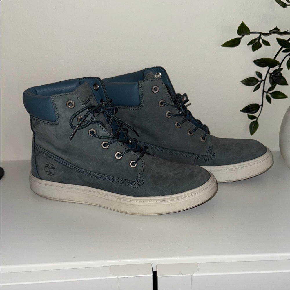 Timberland Slate Blue High-Top Boots Size 8